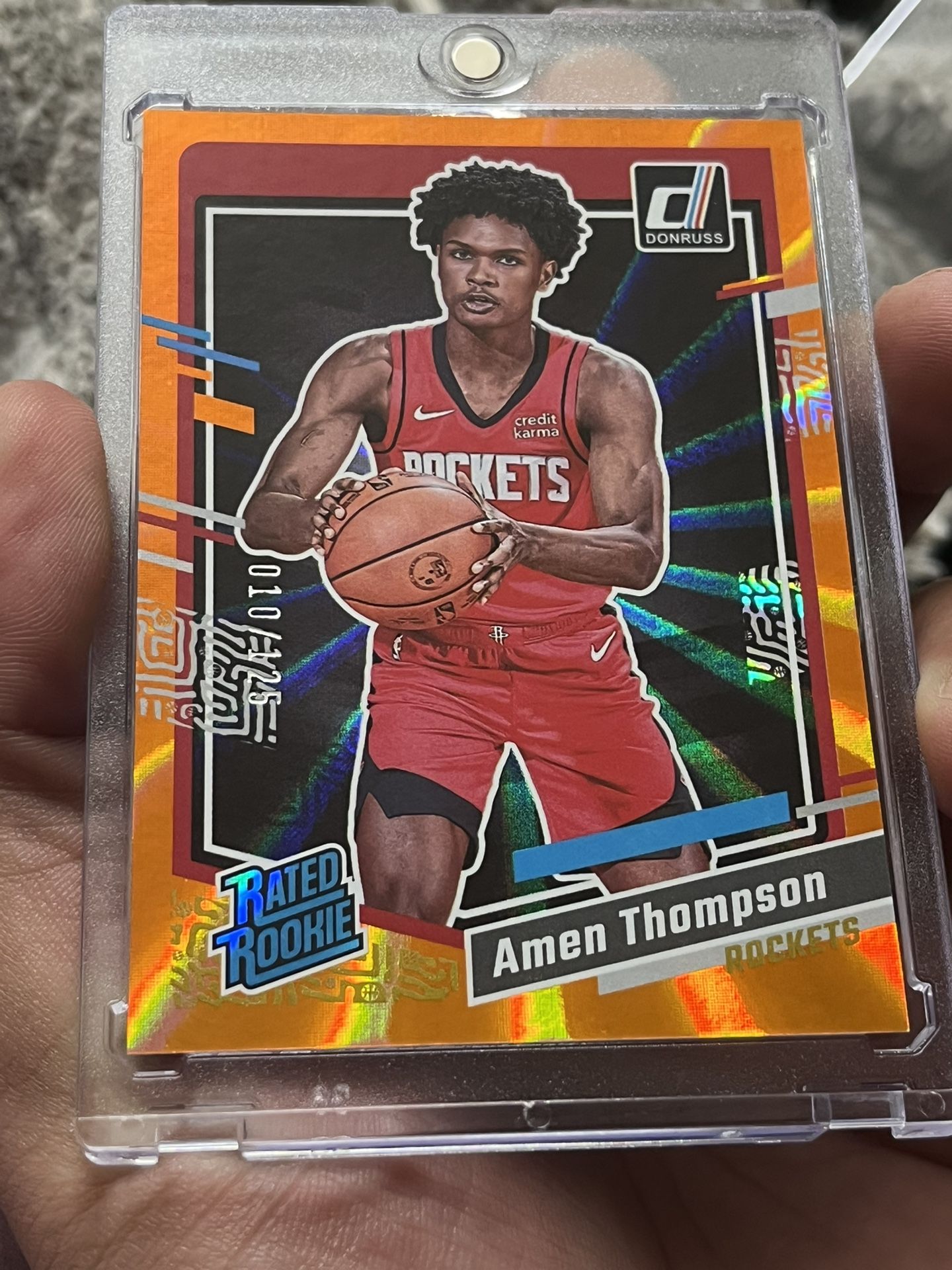Amen Thompson Donruss Holo Orange Laser /125 (RC)