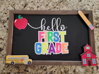 1st Grade School Sign