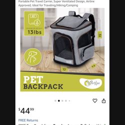 Pet Net Backpack   30$