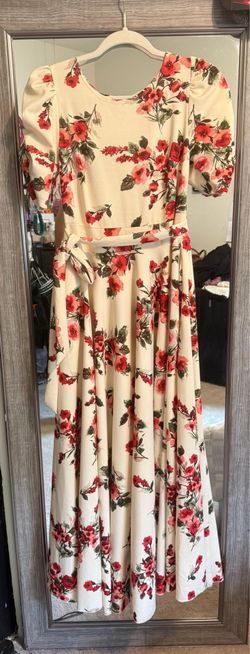 Floral Midi Dress – Size Small