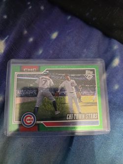 Topps 75th Chicago Cubs Chi-Town Stars Green Parallel Card /99
