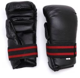 Black and Red Boxing Bag Gloves