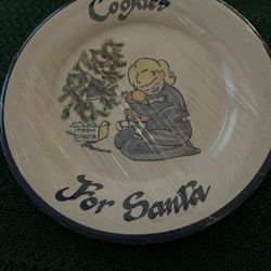 Santa Cookie Plate