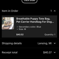 Breathable puppy tote bag