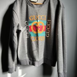 Gucci Graphic Sweater Gray