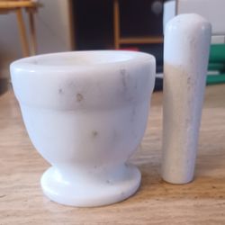 Marble Pestle and Mortar 