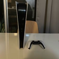 Ps5 With Controller And Cords For Ps5 (factory Reseted)