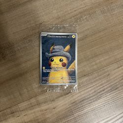 2023 Sealed Pokemon Pikachu With Grey Felt Hat SVP 085 Promo Van Gogh Museum