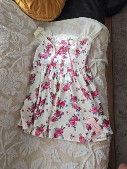 SHEIN Floral Lace-Up Mini Dress
