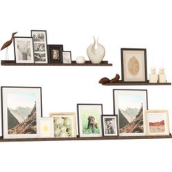 New In Box! Rustic State 3pc Floating Wall Shelves (Largest Shelf Is 60”) $40 (#989)