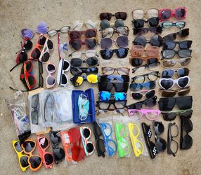 Glasses Mixed Lot of 71 Kids Mens Womens Sunglasses
