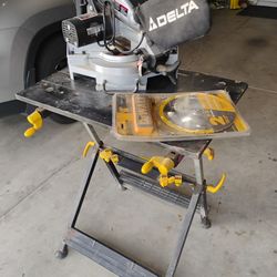 Miter saw With Extra Blade And Table