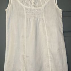 NW.norma Ward Women's White 100% Cotton Summer Breeze Short Nightgown. 