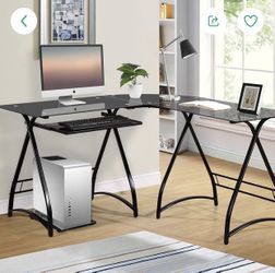 3 Piece Allison Stylish Shaped Corner Computer Desk