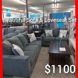 🤓 Sofa And Loveseat Set 