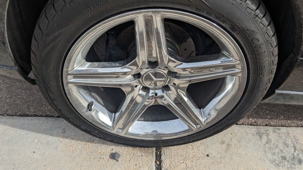 Mercedes-Benz CLS550 AMG Sport OEM 18" Set Of 4 Chrome WheelsÂ