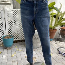 Jessica Simpson Women's High Rise Skinny Jeans, Size 14/32, Blue