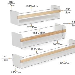 NEW IN BOX Walniture Walmount Shelves 3