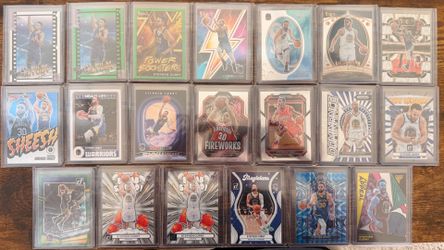 Stephen Curry Lot of 20 Cards - Select, Hoops, Prizms