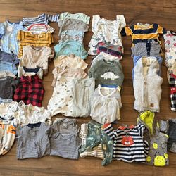 Baby Boy Clothes Lot Of 74 Pieces 0-12months