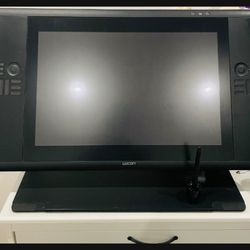 Wacom DTK-2400 Cintiq 24HD LCD Tablet With Swivel Stand Base and Stylus Holder