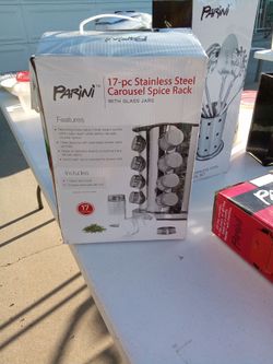 Stainless Steel Carousel spice rack