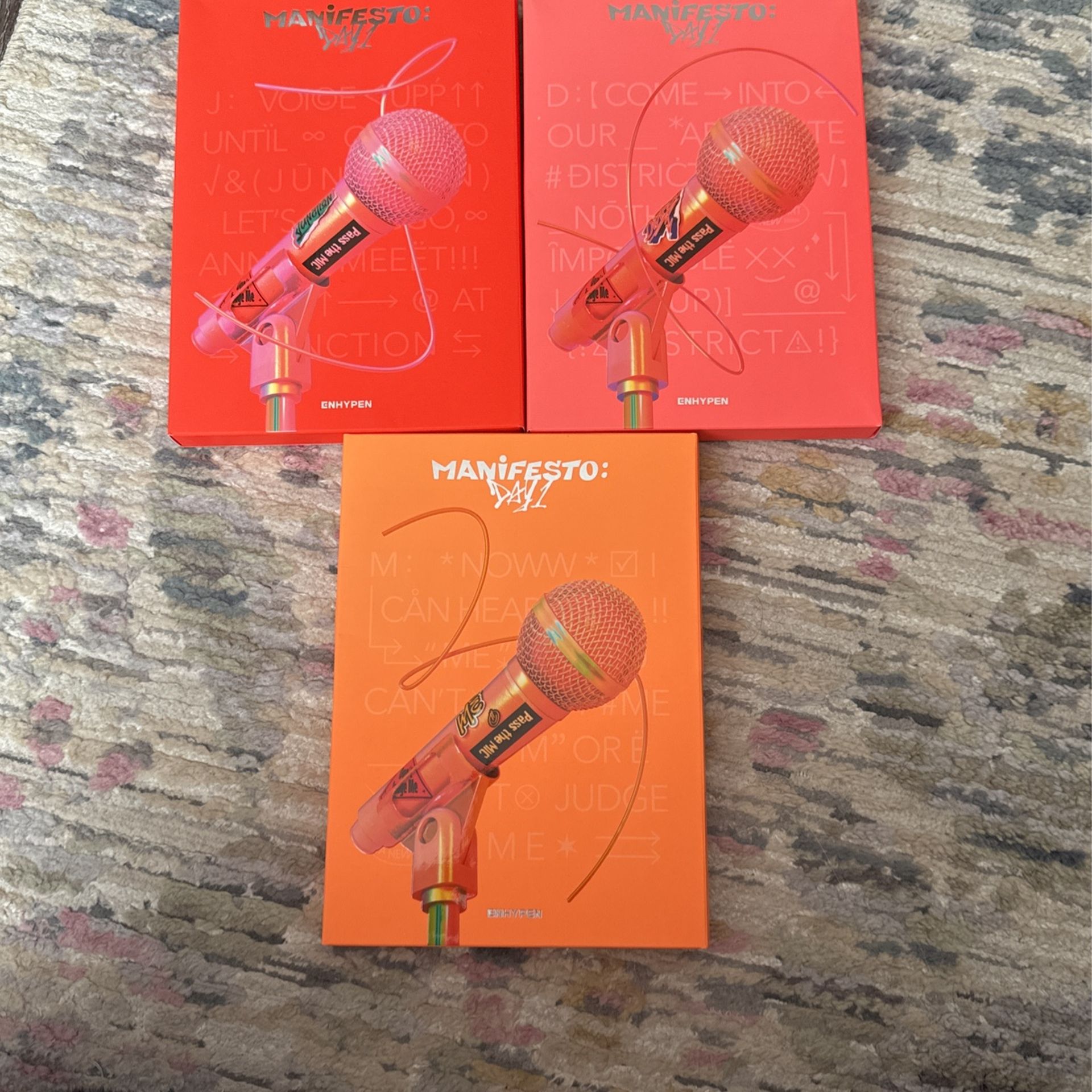 ENHYPEN Manifesto: Day 1 Albums And Photo cards