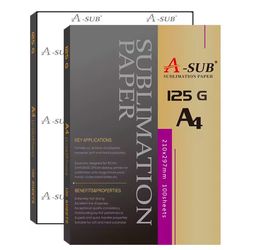 A-Sub Sublimation Paper 100 Sheets (210x297mm)
