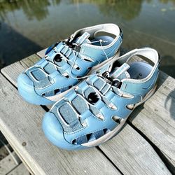 Hi-Tec Women’s Bolt Fisherman Blue Grey Sandals Sz 8