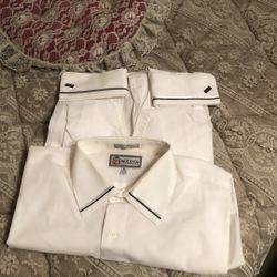 Extremely nice two white men’s dress shirts French cuff