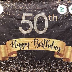 50th birthday Banner