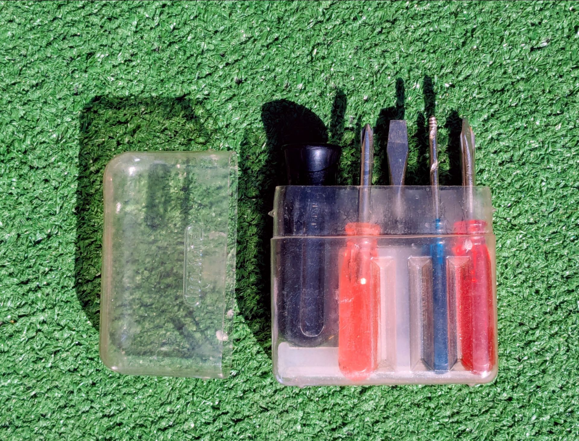 Vintage Tool Mate 7-Piece Manual Screwdriver Ergonomic w/Large Handle Set EUC