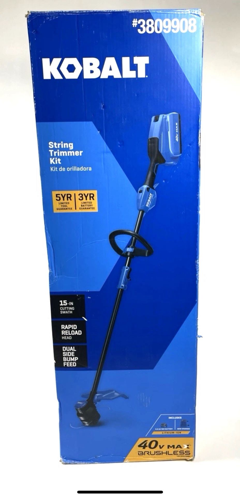 Kobalt 40-volt Max 15-in String Trimmer (contact info removed) Tool Only - 180