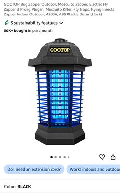 Indoor/Outdoor Bug Zapper Light