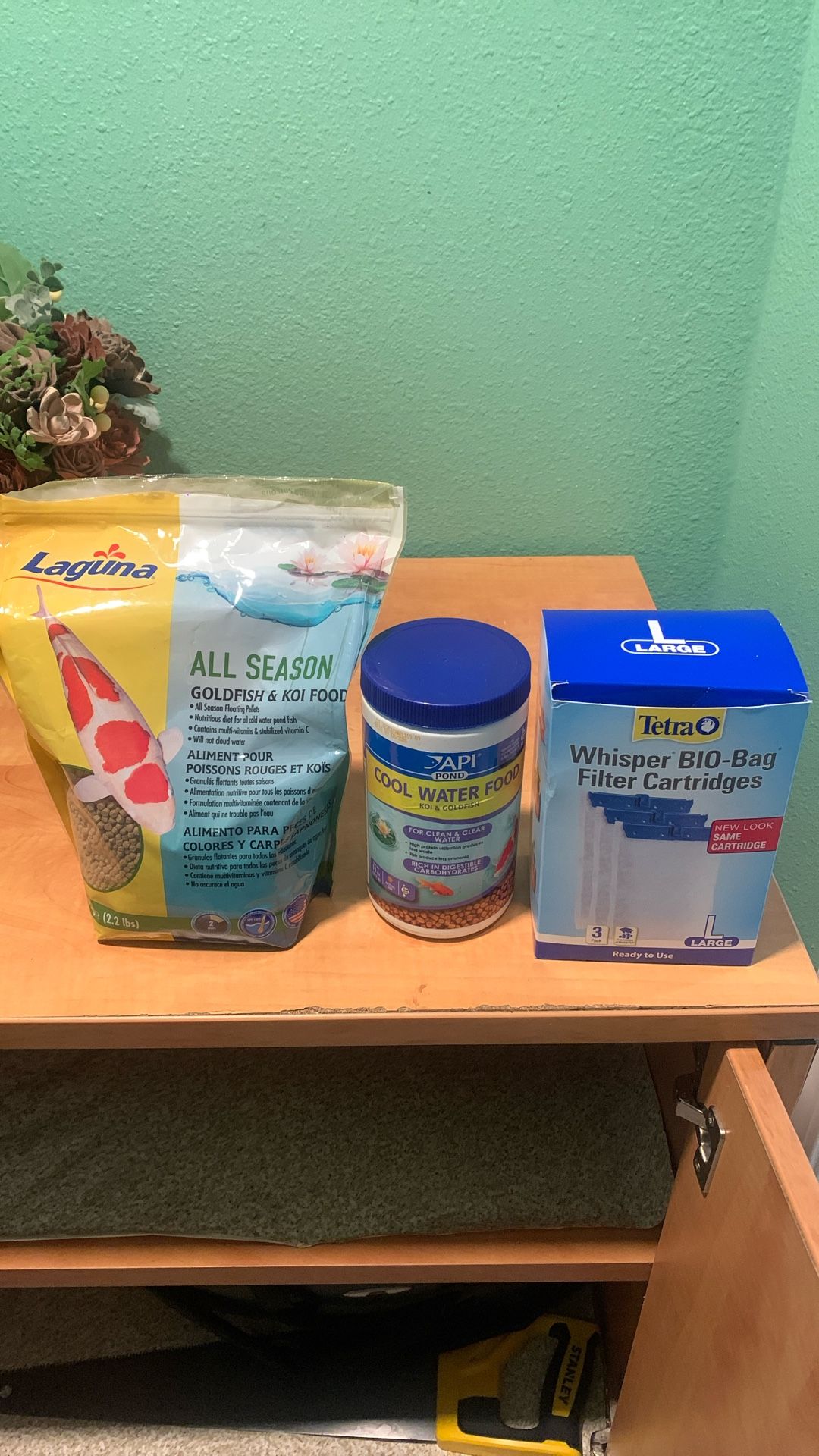 Fish Food And Filter Cartridges