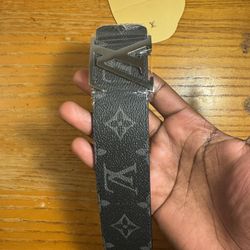 Designer-Style Monogram Belt – Size 36 – Brand New