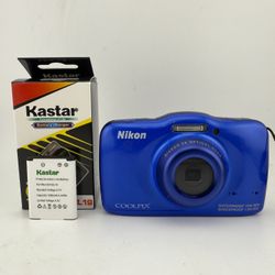 Nikon Coolpix S32 13.2 MP Compact Digital Camera Battery + Charger  