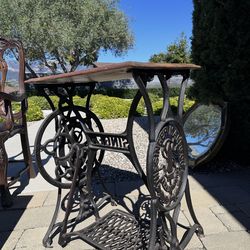 Vintage Singer Sewing Machine Side Table
