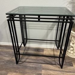 Black Glass Table (console)