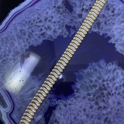 $3225 Yellow Gold W Zirconia Fashion Bracelet