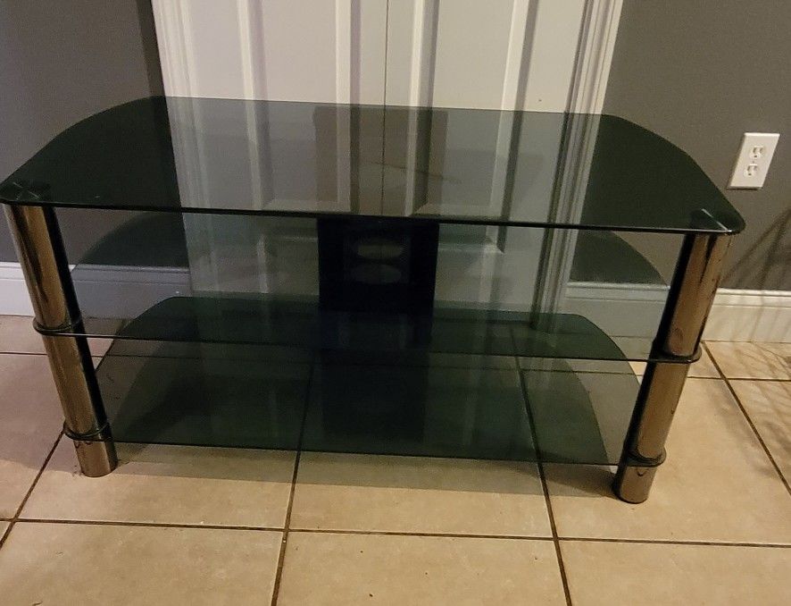 Glass Top Entertainment Center/TV Stand