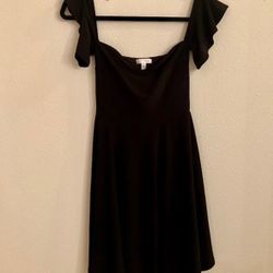 Leith Black Off Shoulder Dress NWOT