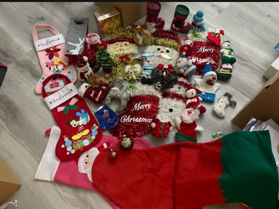 🎄 Huge Christmas Decoration Lot – Disney, Japan Tree, Gnomes, Ornaments (Set or Single OK!)
