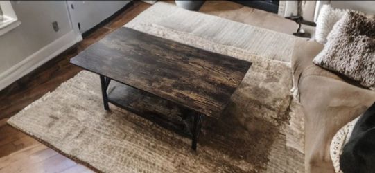 Beautiful dark wood coffee table for sale