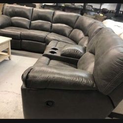 Tambo 2 Piece Comfy Reclining L Shaped Sectional Couch☀️ Brand New ✅ $39 Down Payment 🤩