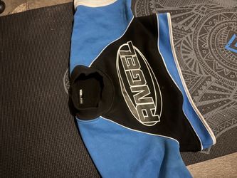 Blue crop sweat shirt