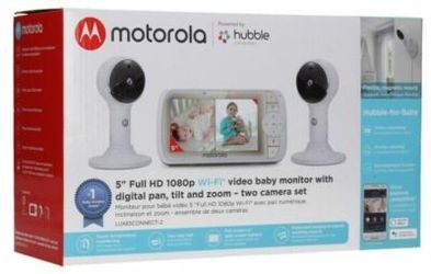 Motorola 5" Wifi Video Baby Monitor 1080p- Dual Camera Set