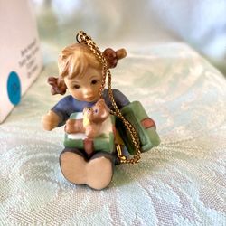 NEW Berta Hummel Teddy Bear Surprise Christmas Ornament Goebel Hummel/Ashton Drake