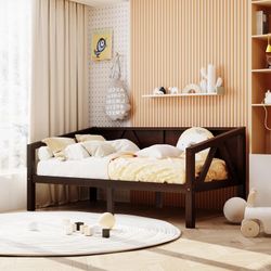 *Brand New* Twin Size Wooden Daybed, Espresso