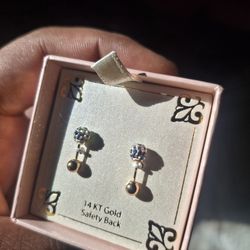 14k Gold Ear Rings 